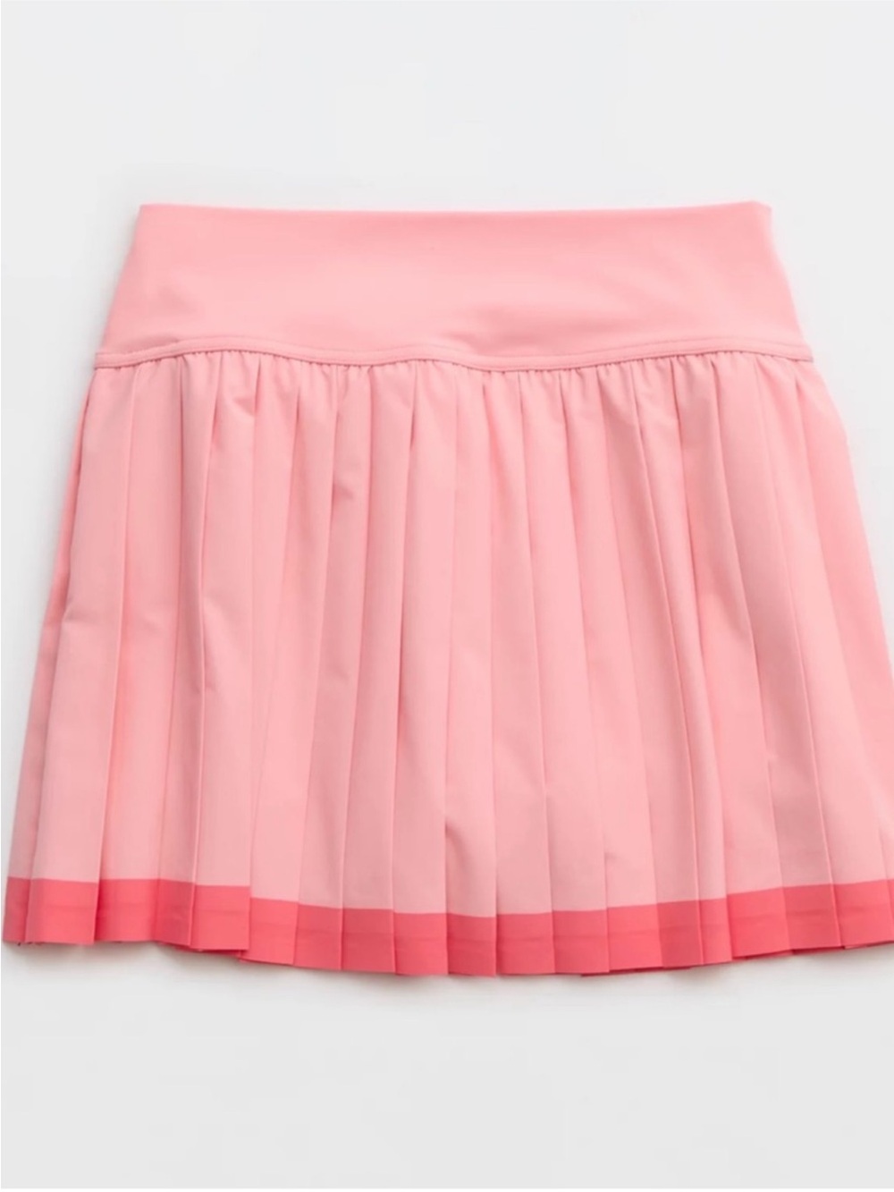 Offline Pleated Two-Tone Pink Mini Skirt - Picture 4 of 11